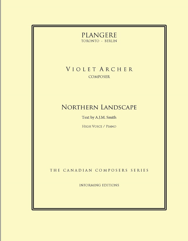 Northern Landscape; Three Songs to Texts by A.J.M. Smith (High)