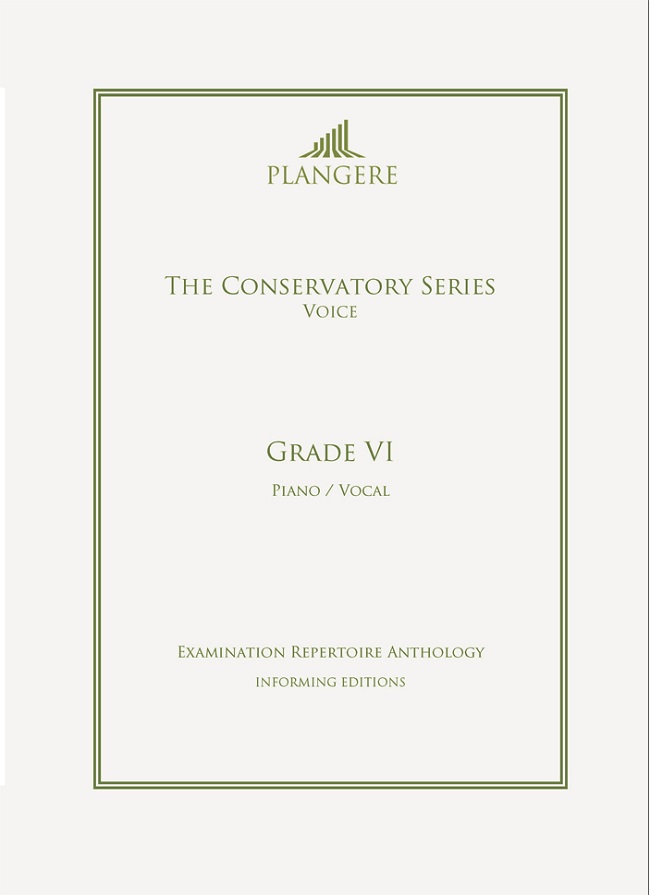 The Conservatory Series - Voice Edition - Grade  VI