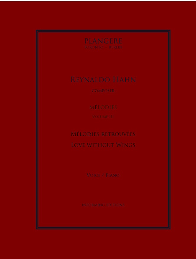 Renaldo Hahn:  Melodies - Volume II