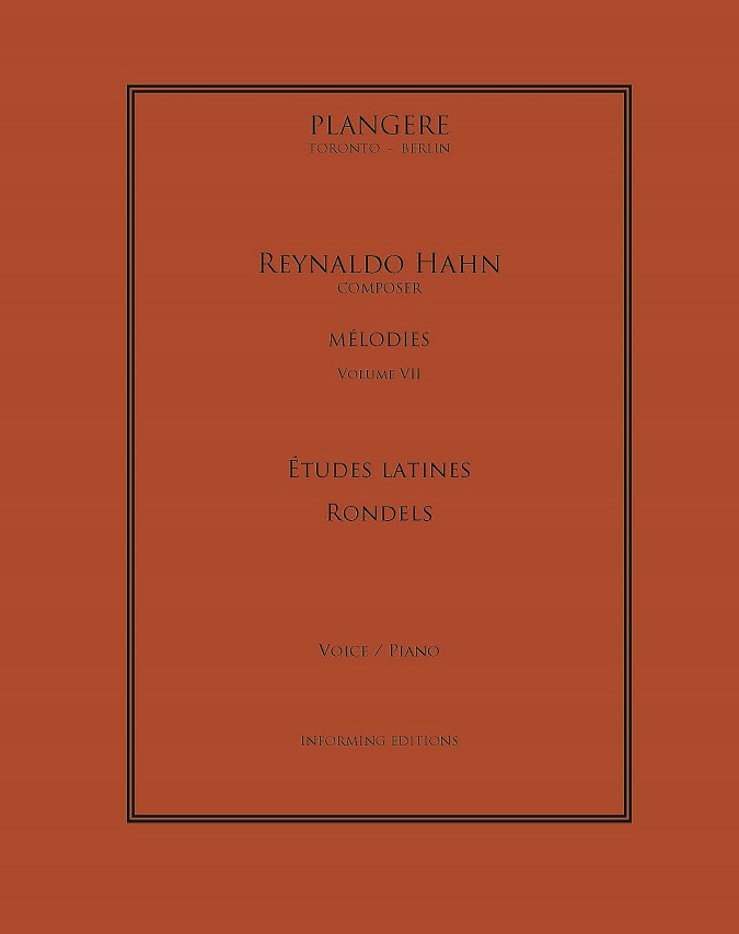Reynaldo Hahn:  Melodies Volume VII