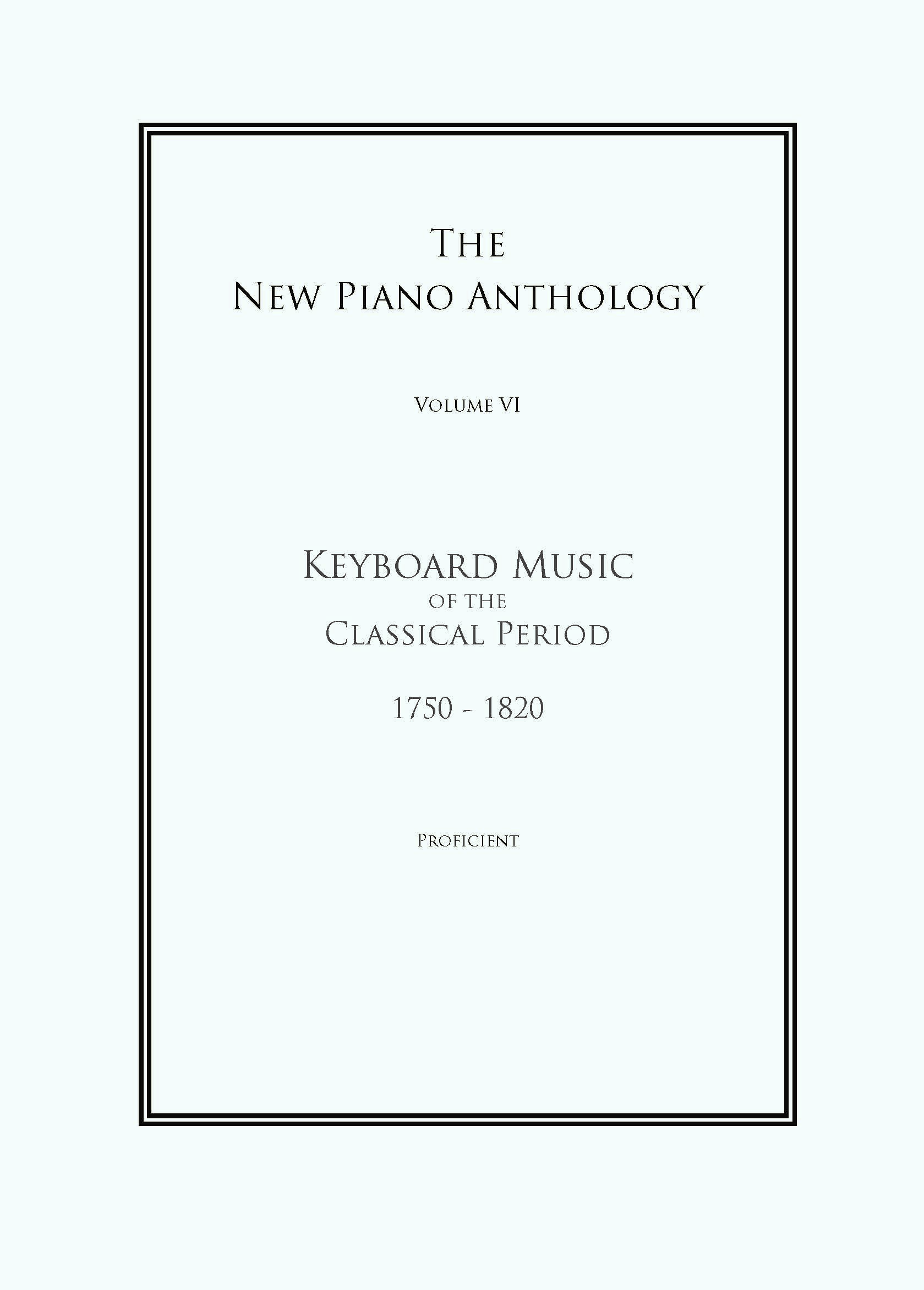 Keyboard Music of the Classical Period (Proficient)