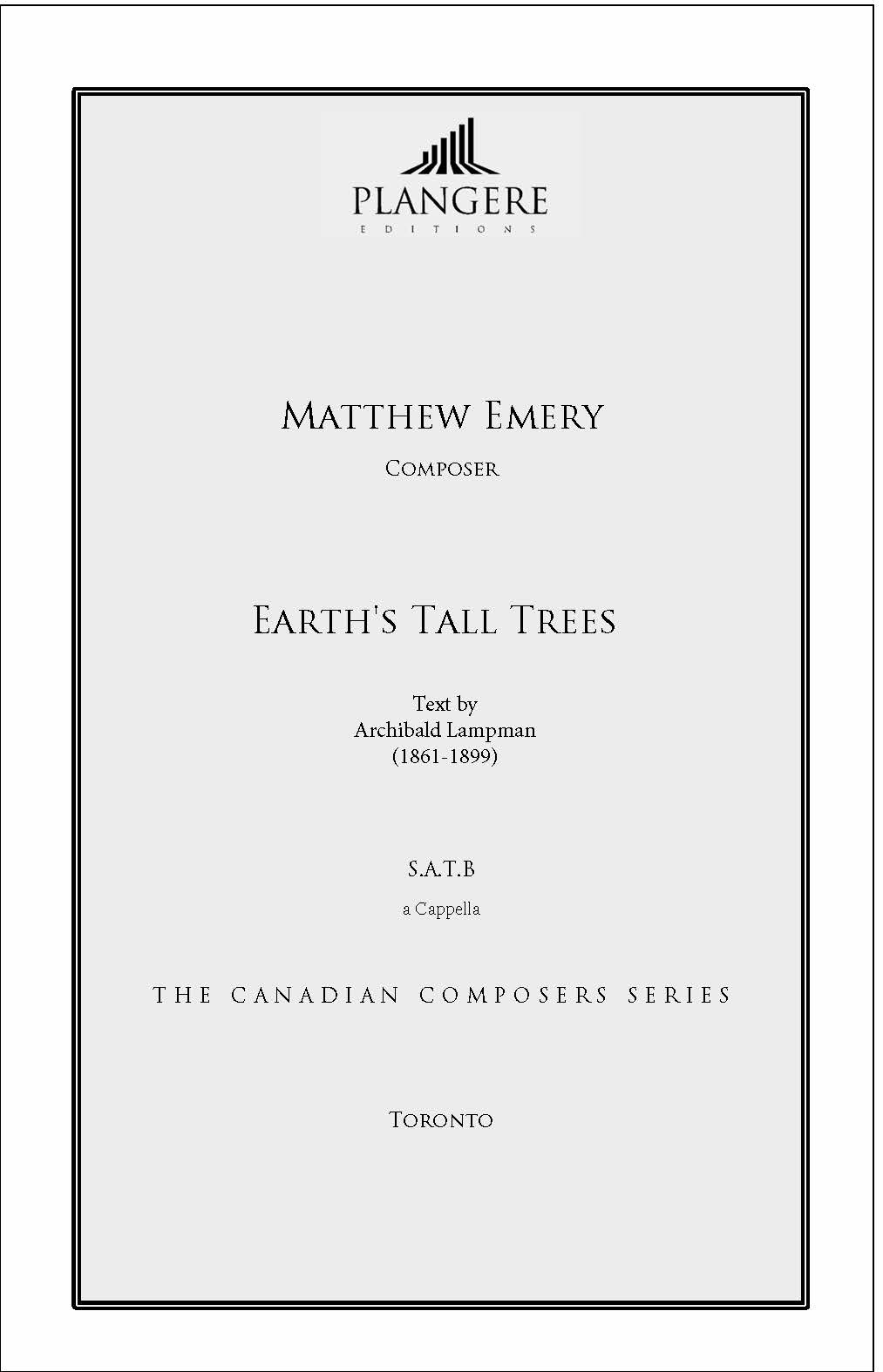 Earth's Tall Trees (SATB)