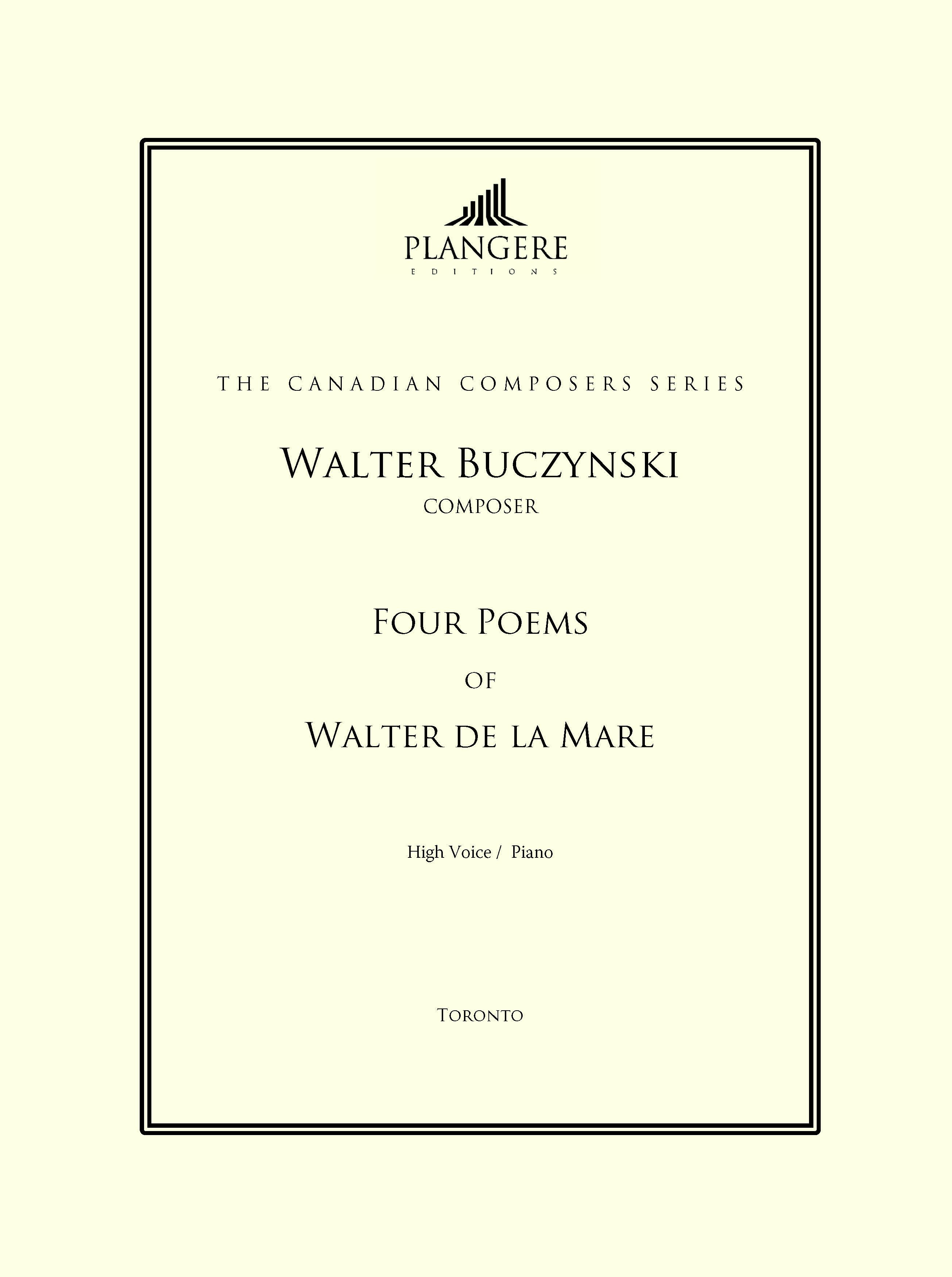 Four Poems of Walter de la Mare