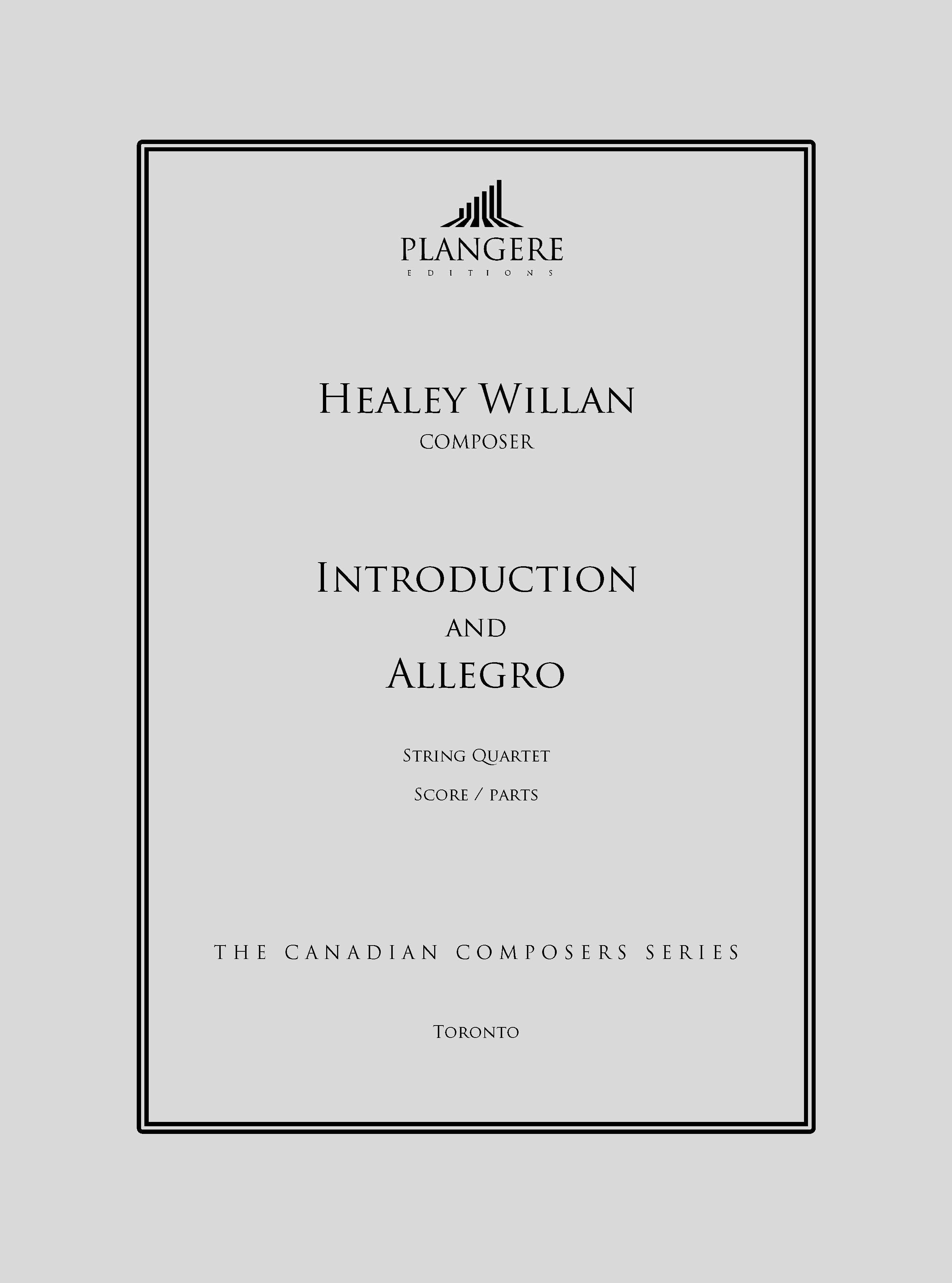 Introduction and Allegro for String Quartet