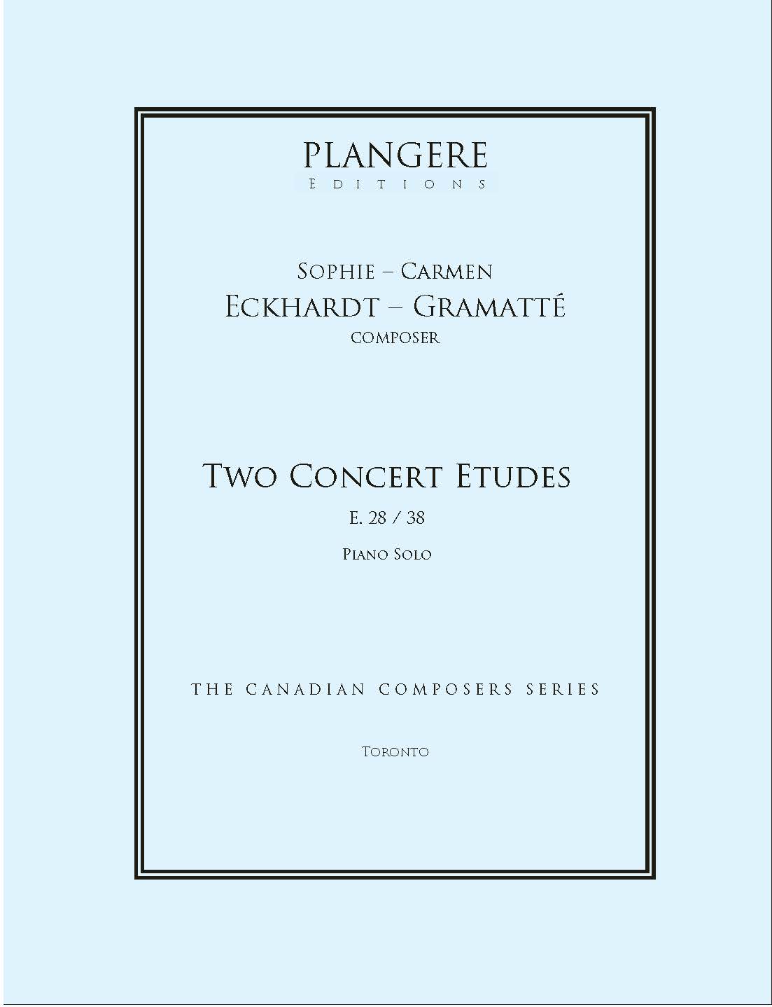 Sophie-Carmen Eckhardt-       Two Concert Etudes I, E. 28, E. 38
