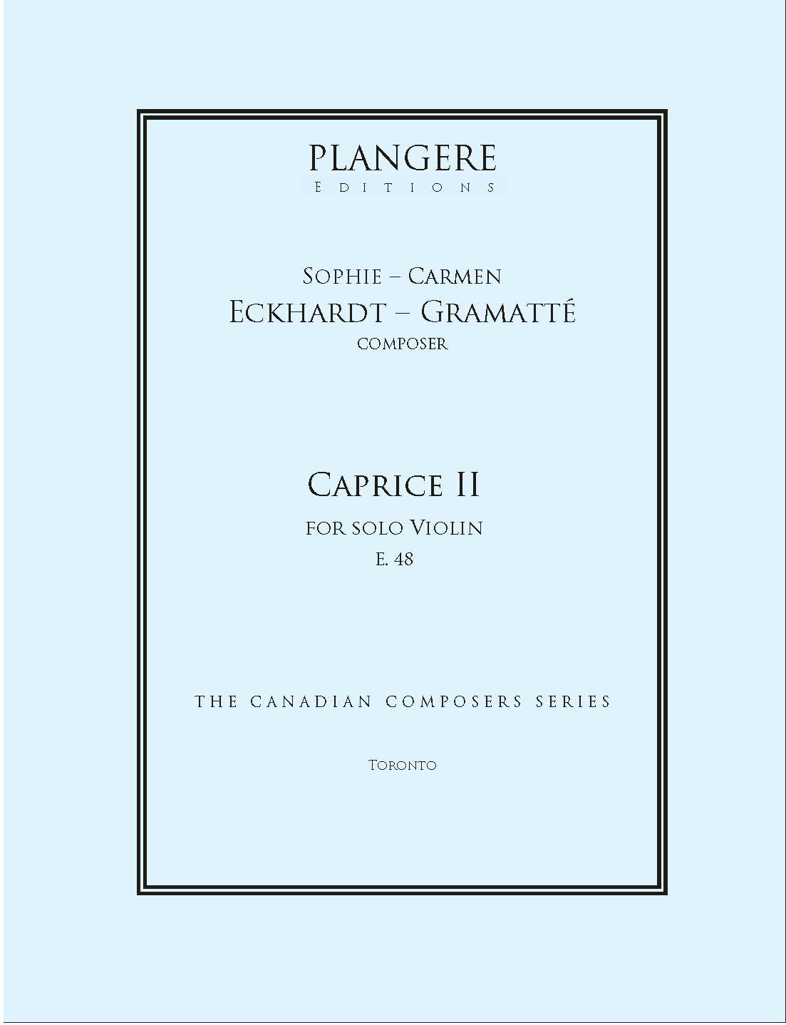 Caprice II for solo Violin   E. 48