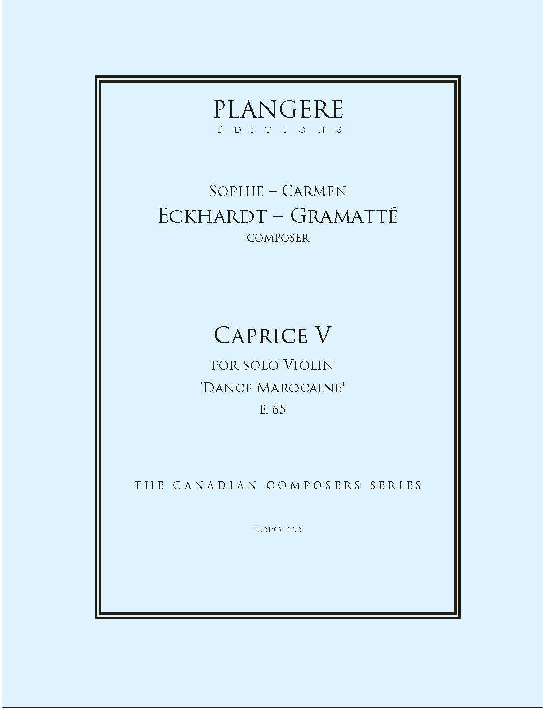 Caprice V for solo Violin  E. 64