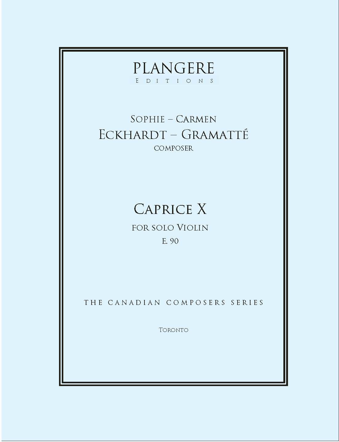 Caprice X for solo Violin  E.90