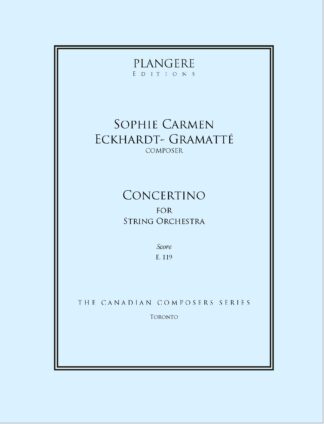 Eckhardt-Gramatté Concertino E.119 for String Ensemble (score)