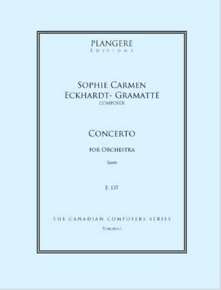 Eckhardt-Gramatté Concerto for Orchestra E.137 (score)
